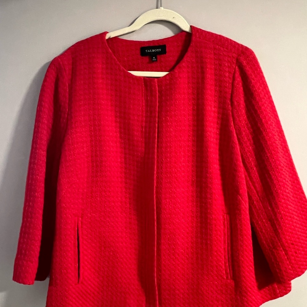 Talbots Women's Bold Red Blazer